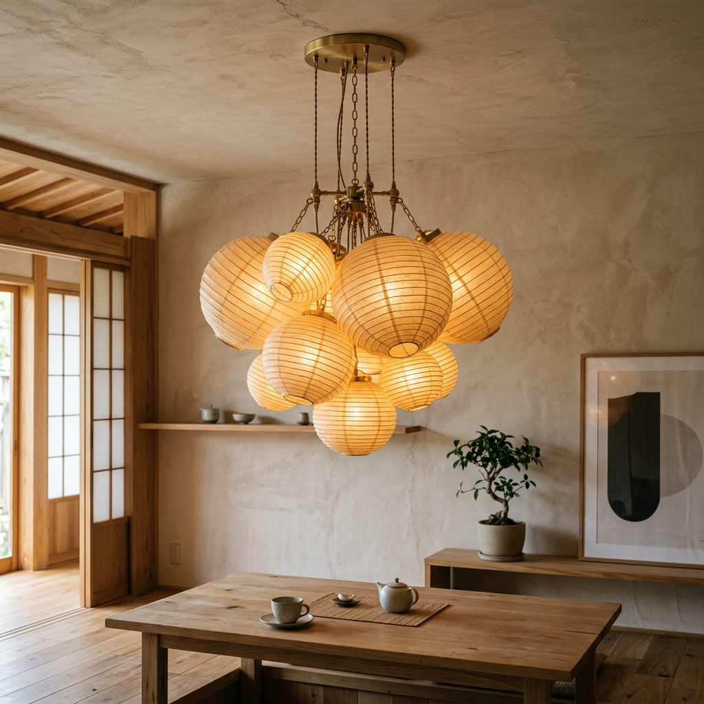 Japandi Pendant Light