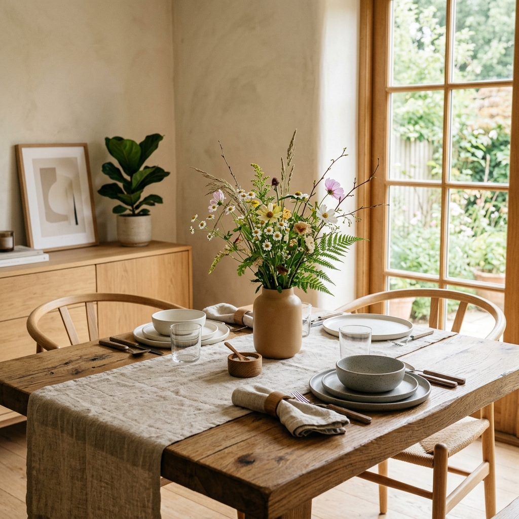 Curated palette: Oak and Linen