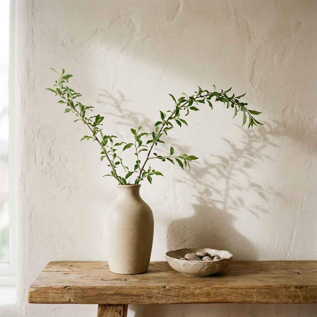 Decorative wabi-sabi vase